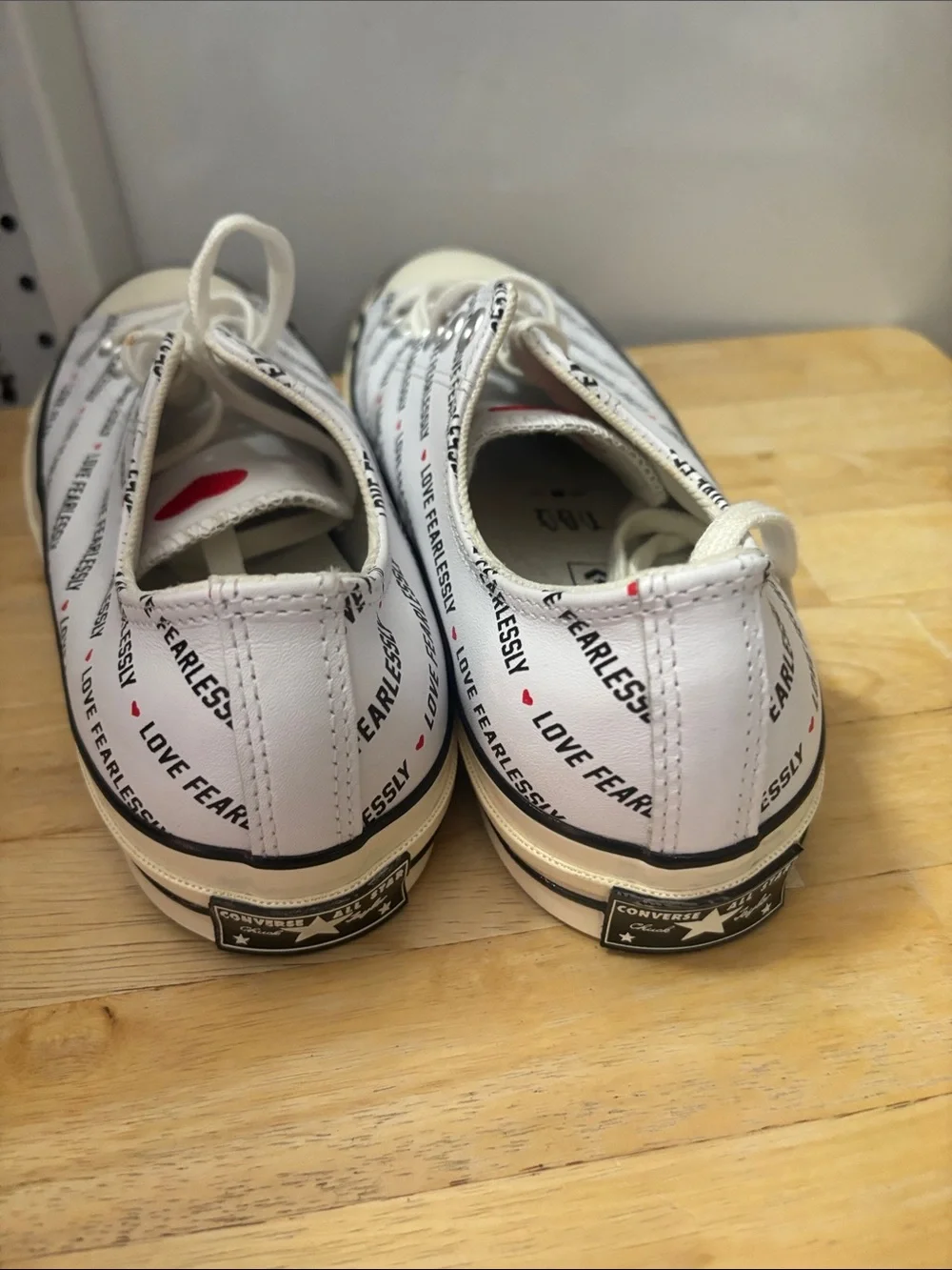 Converse chuck 70 Ox love White "Love size 9.5 Man 11.5 woman - Picture 3 of 5